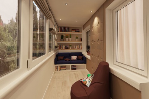 Дизайн-проект балкона или лоджии в Армавире-7