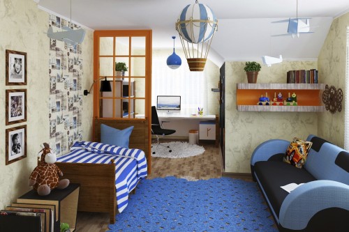Дизайн-проект детской комнаты для мальчика в Армавире-6