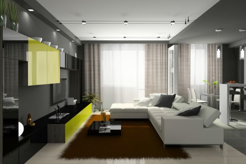 Дизайн-проект гостиной комнаты в Екатеринбурге-8