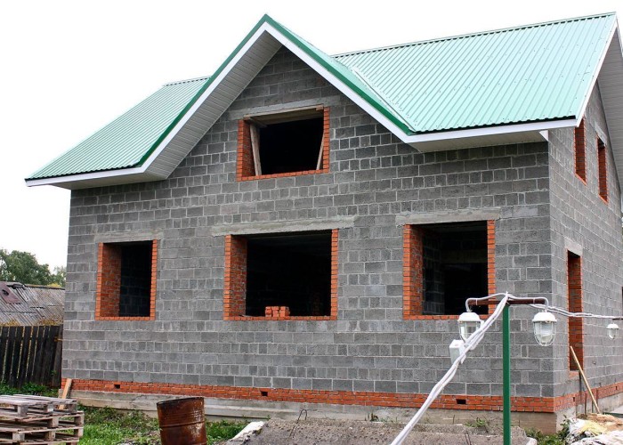 Строительство дома из шлакоблока в Армавире-2