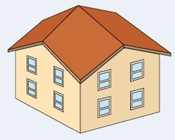 Бубновая форма крыши в СПб