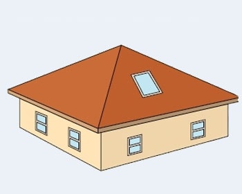 Шатровая форма крыши в Новосибирске