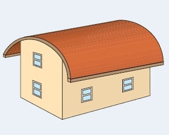 Сводчатая форма крыши в Уфу
