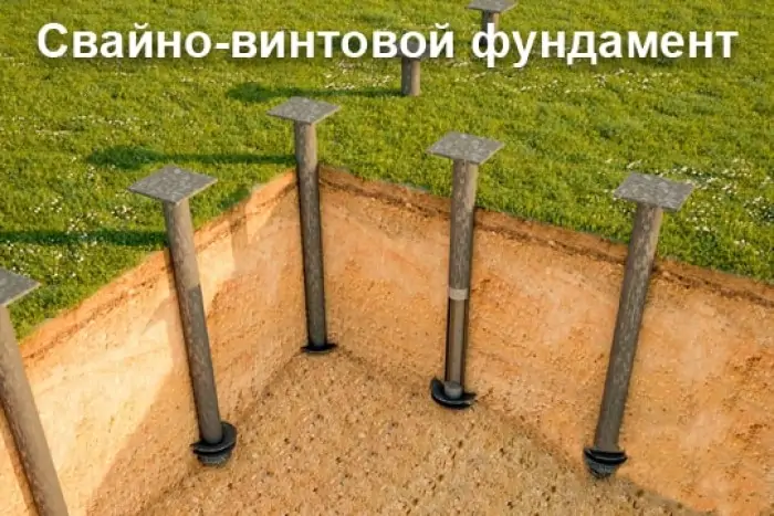 Строительство бани из бревна в&nbsp;Адыгейске на свайно-винтовом фундаменте