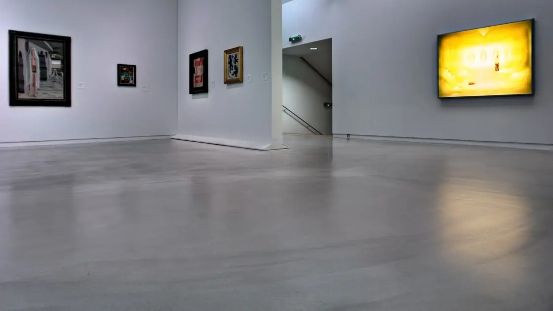 Наливной бетонный пол декоративный